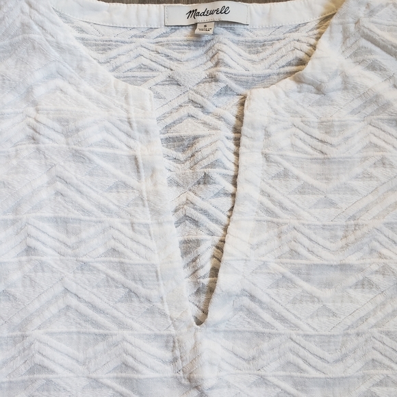 MADEWELL TUNIC WHITE TOP - Picture 4 of 9